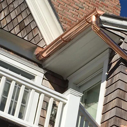 copper gutter installation West Babylon ny